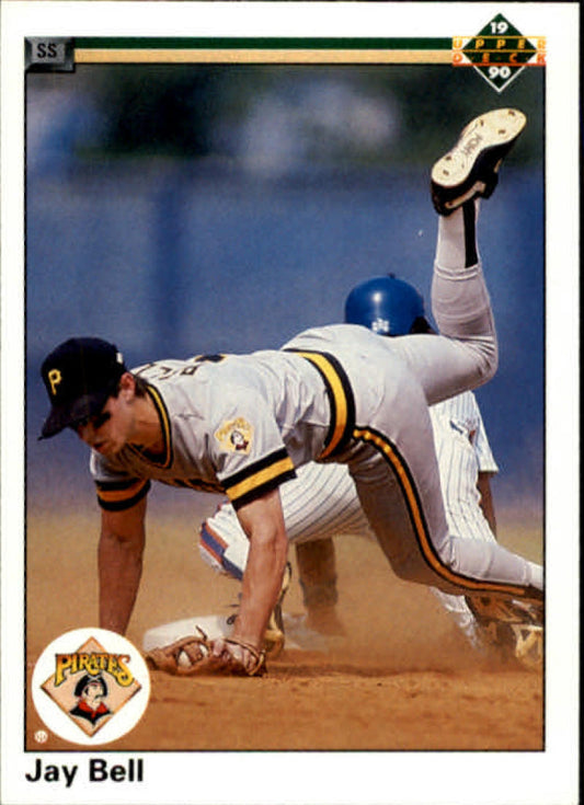 1990 Upper Deck Baseball #517 Jay Bell  Pittsburgh Pirates  Image 1