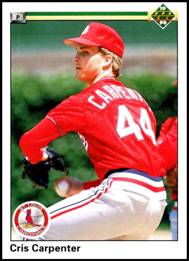 1990 Upper Deck Baseball #523 Cris Carpenter St. Louis Cardinals Image 1