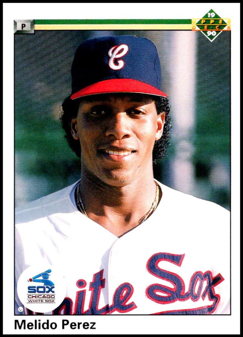 1990 Upper Deck Baseball #525 Melido Perez Chicago White Sox Image 1
