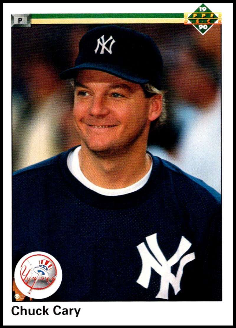 1990 Upper Deck Baseball #528 Chuck Cary New York Yankees Image 1