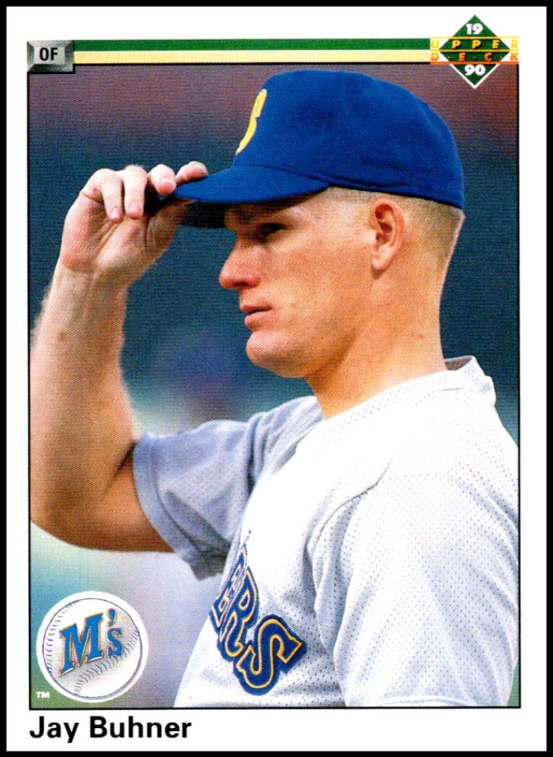 1990 Upper Deck Baseball #534 Jay Buhner Seattle Mariners Image 1