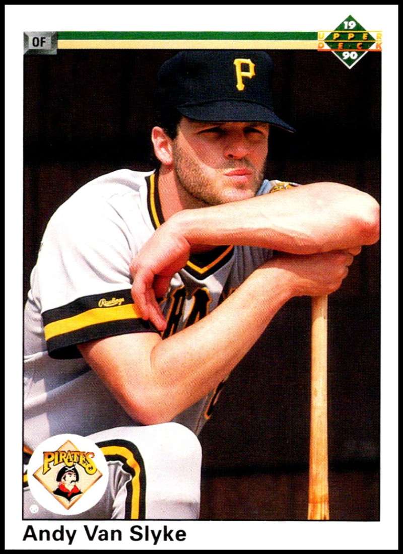 1990 Upper Deck Baseball #536 Andy Van Slyke Pittsburgh Pirates Image 1
