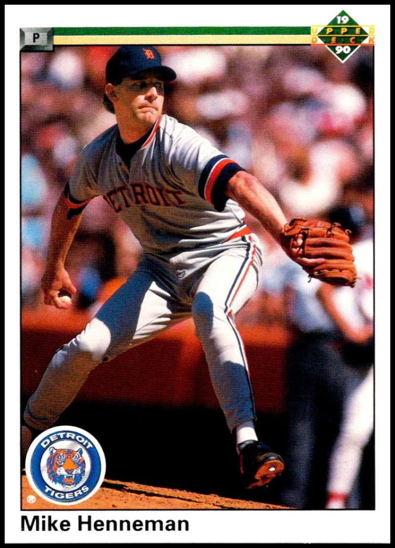 1990 Upper Deck Baseball #537 Mike Henneman Detroit Tigers Image 1