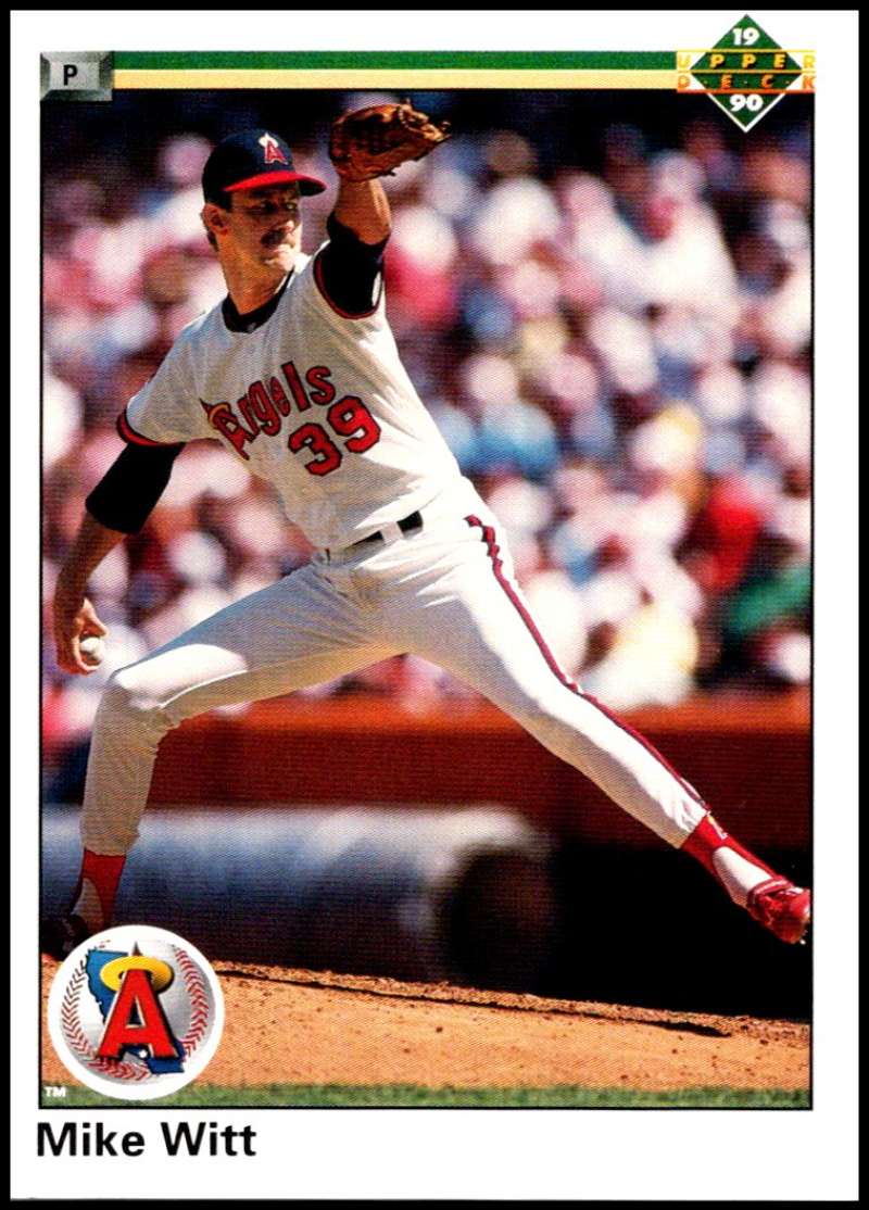 1990 Upper Deck Baseball #548 Mike Witt California Angels Image 1