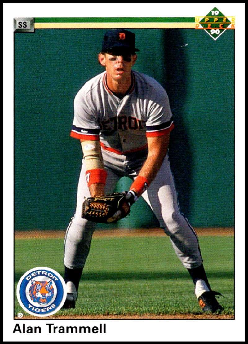 1990 Upper Deck Baseball #554 Alan Trammell Detroit Tigers Image 1