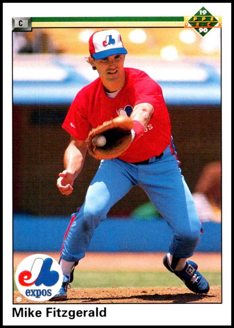 1990 Upper Deck Baseball #558 Mike Fitzgerald Montreal Expos Image 1