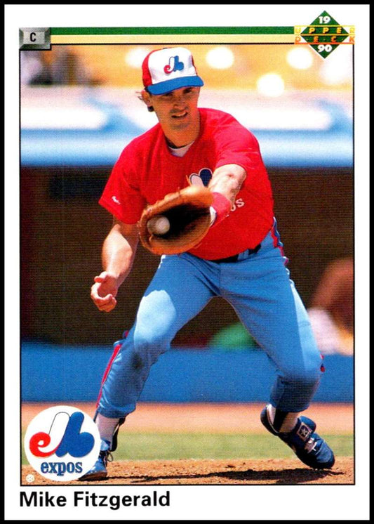 1990 Upper Deck Baseball #558 Mike Fitzgerald  Montreal Expos  Image 1