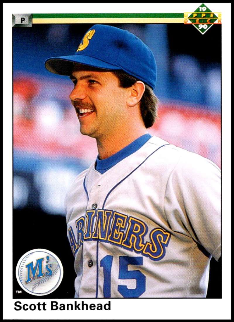 1990 Upper Deck Baseball #561 Scott Bankhead Seattle Mariners Image 1