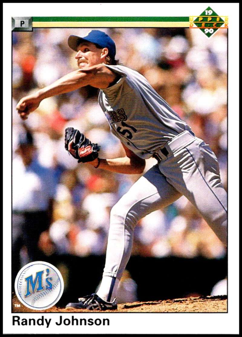 1990 Upper Deck Baseball #563 Randy Johnson Seattle Mariners Image 1