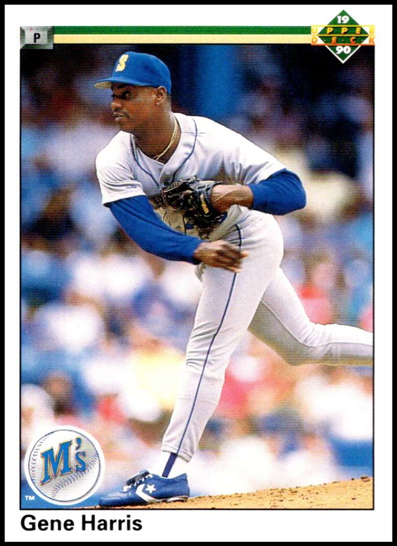 1990 Upper Deck Baseball #565 Gene Harris Seattle Mariners Image 1