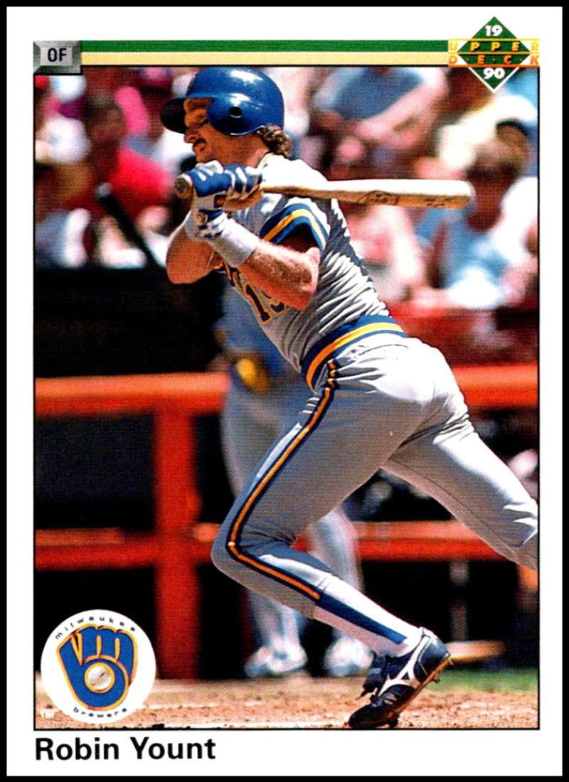 1990 Upper Deck Baseball #567 Robin Yount UER Milwaukee Brewers Image 1