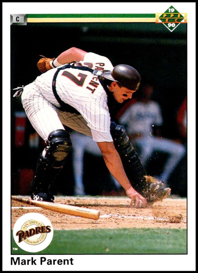 1990 Upper Deck Baseball #569 Mark Parent San Diego Padres Image 1