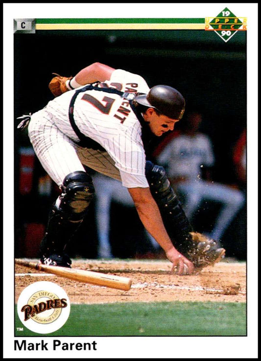1990 Upper Deck Baseball #569 Mark Parent  San Diego Padres  Image 1