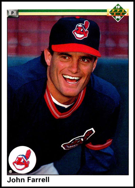1990 Upper Deck Baseball #570 John Farrell UER  Cleveland Indians  Image 1