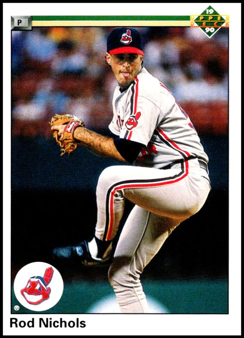 1990 Upper Deck Baseball #572 Rod Nichols Cleveland Indians Image 1