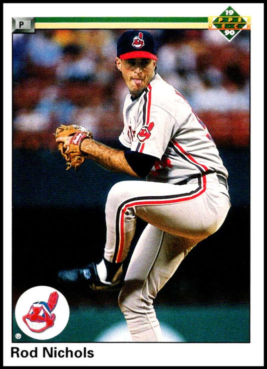 1990 Upper Deck Baseball #572 Rod Nichols  Cleveland Indians  Image 1