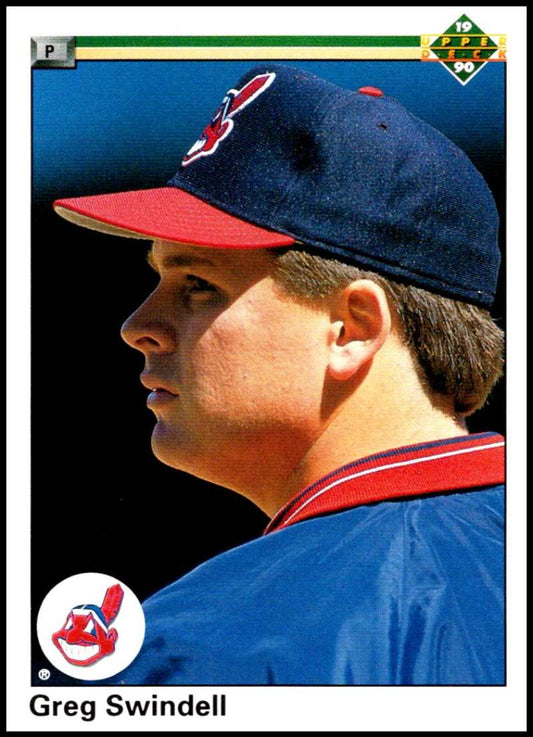 1990 Upper Deck Baseball #574 Greg Swindell  Cleveland Indians  Image 1