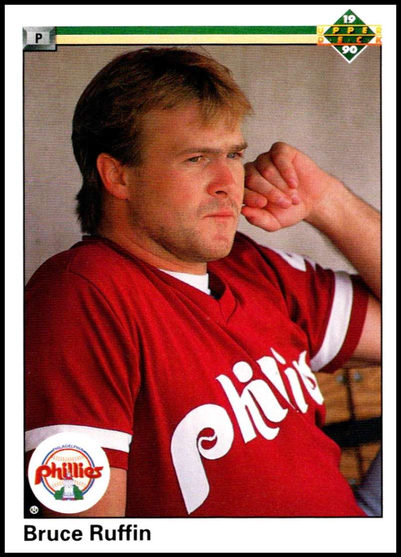 1990 Upper Deck Baseball #580 Bruce Ruffin Philadelphia Phillies Image 1