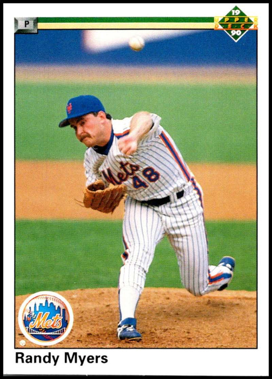 1990 Upper Deck Baseball #581 Randy Myers  New York Mets  Image 1