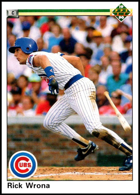 1990 Upper Deck Baseball #582 Rick Wrona  Chicago Cubs  Image 1