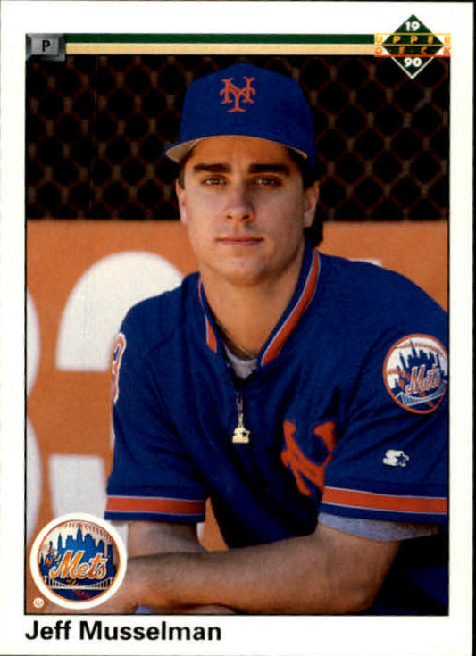 1990 Upper Deck Baseball #585 Jeff Musselman  New York Mets  Image 1
