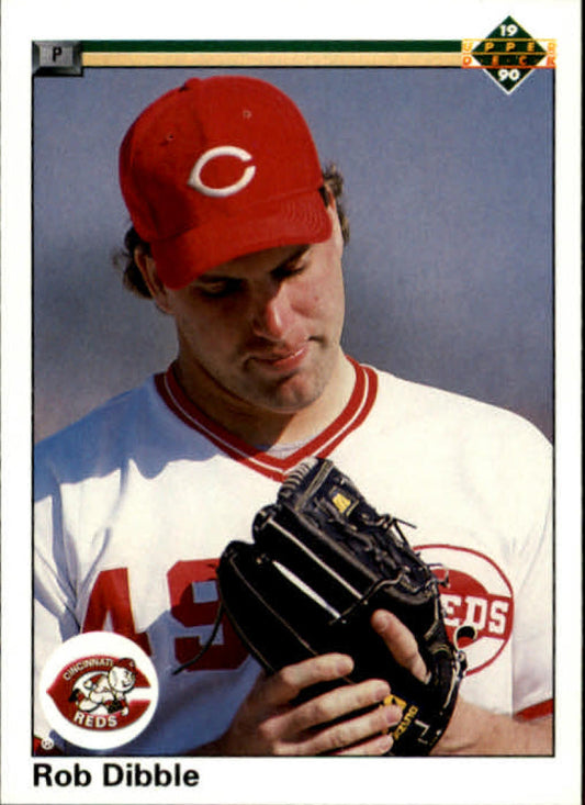 1990 Upper Deck Baseball #586 Rob Dibble  Cincinnati Reds  Image 1