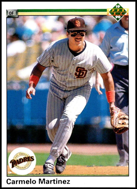 1990 Upper Deck Baseball #592 Carmelo Martinez  San Diego Padres  Image 1