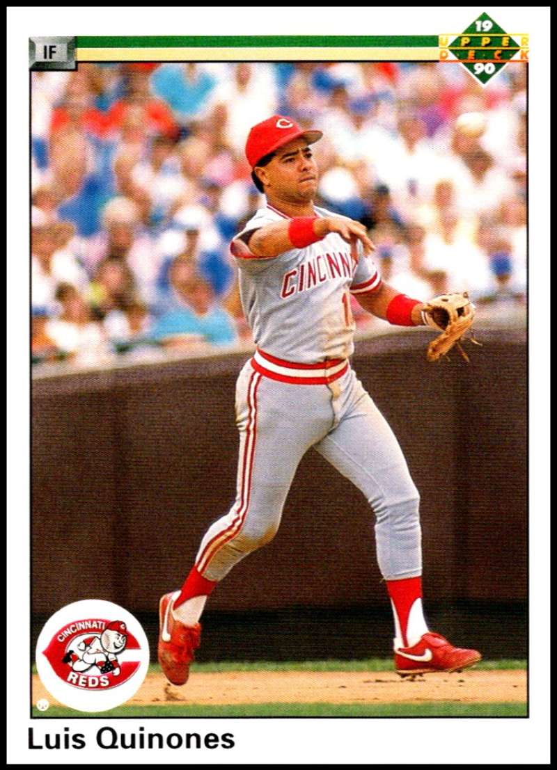 1990 Upper Deck Baseball #593 Luis Quinones Cincinnati Reds Image 1