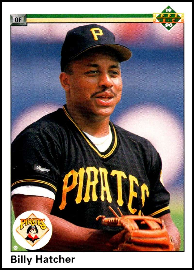 1990 Upper Deck Baseball #598 Billy Hatcher Pittsburgh Pirates Image 1