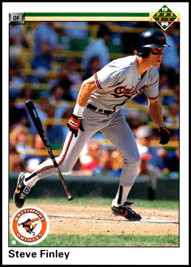 1990 Upper Deck Baseball #602 Steve Finley Baltimore Orioles Image 1