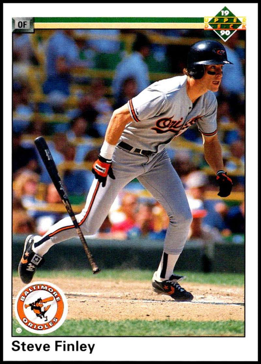 1990 Upper Deck Baseball #602 Steve Finley  Baltimore Orioles  Image 1