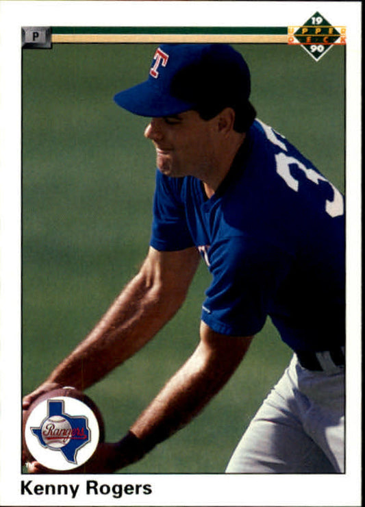 1990 Upper Deck Baseball #606 Kenny Rogers  Texas Rangers  Image 1