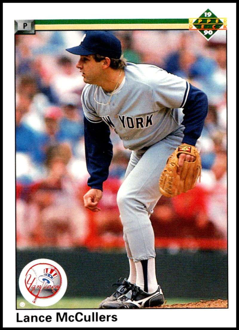 1990 Upper Deck Baseball #615 Lance McCullers New York Yankees Image 1