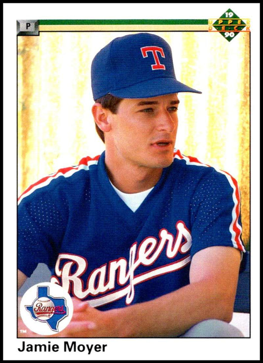 1990 Upper Deck Baseball #619 Jamie Moyer  Texas Rangers  Image 1