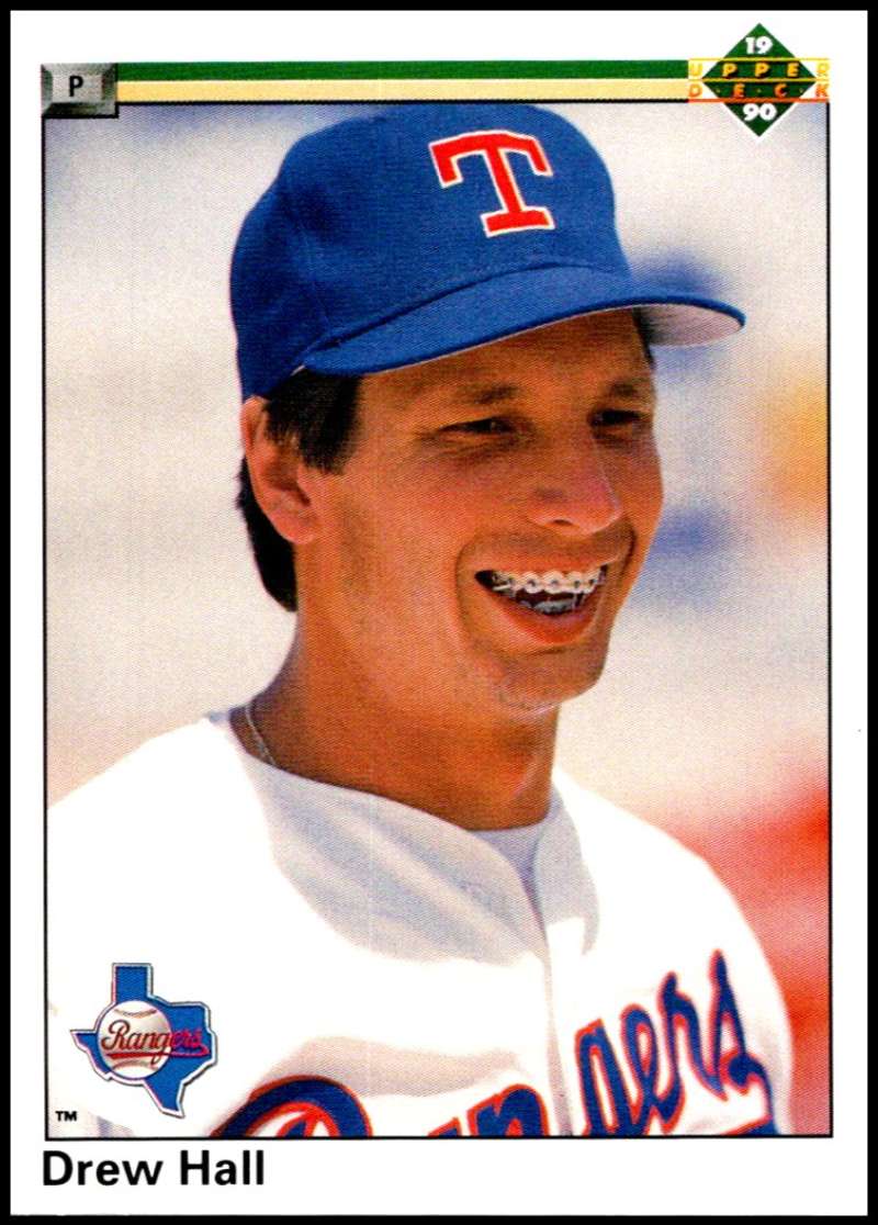 1990 Upper Deck Baseball #631 Drew Hall Texas Rangers Image 1