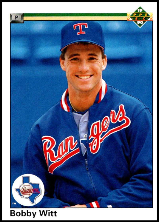1990 Upper Deck Baseball #636 Bobby Witt  Texas Rangers  Image 1