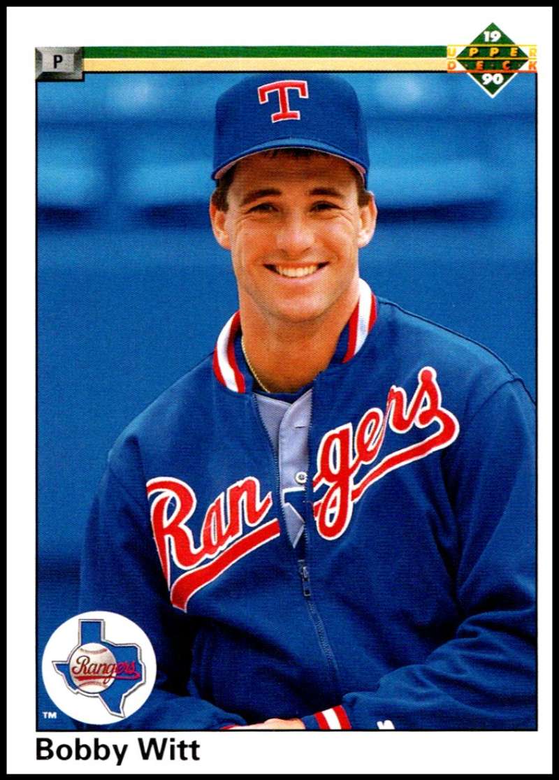 1990 Upper Deck Baseball #636 Bobby Witt Texas Rangers Image 1