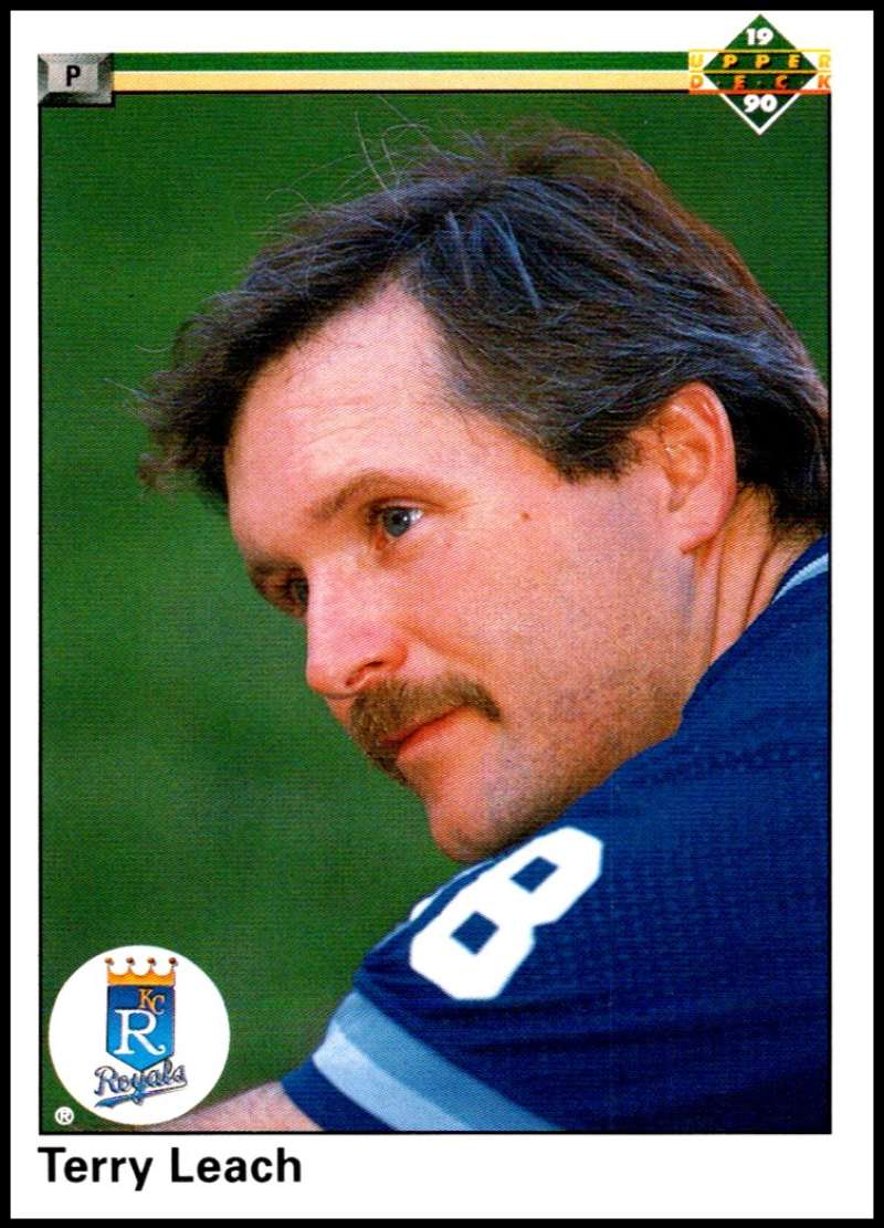 1990 Upper Deck Baseball #642 Terry Leach Kansas City Royals Image 1