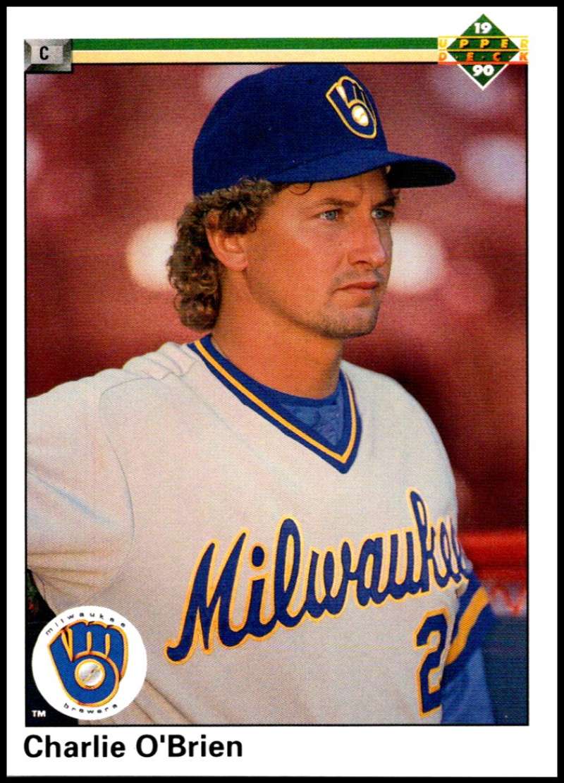 1990 Upper Deck Baseball #650 Charlie O'Brien Milwaukee Brewers Image 1