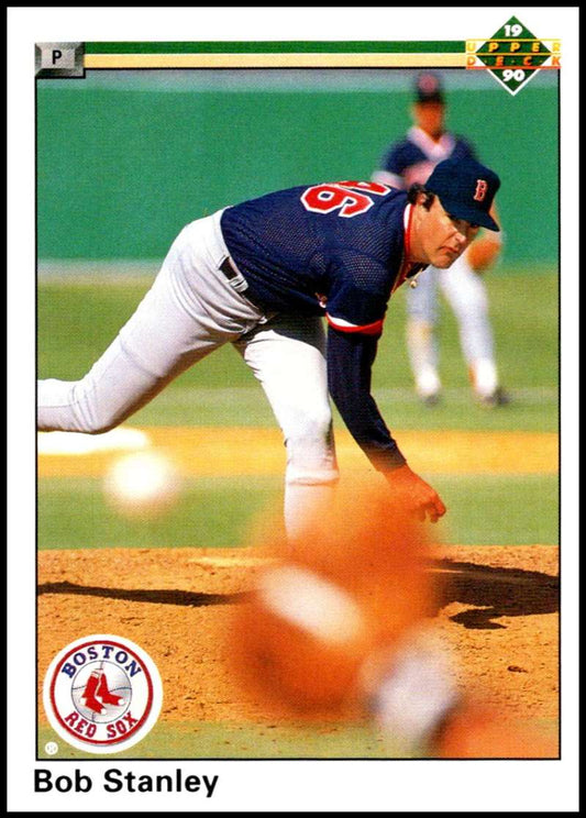 1990 Upper Deck Baseball #654 Bob Stanley  Boston Red Sox  Image 1