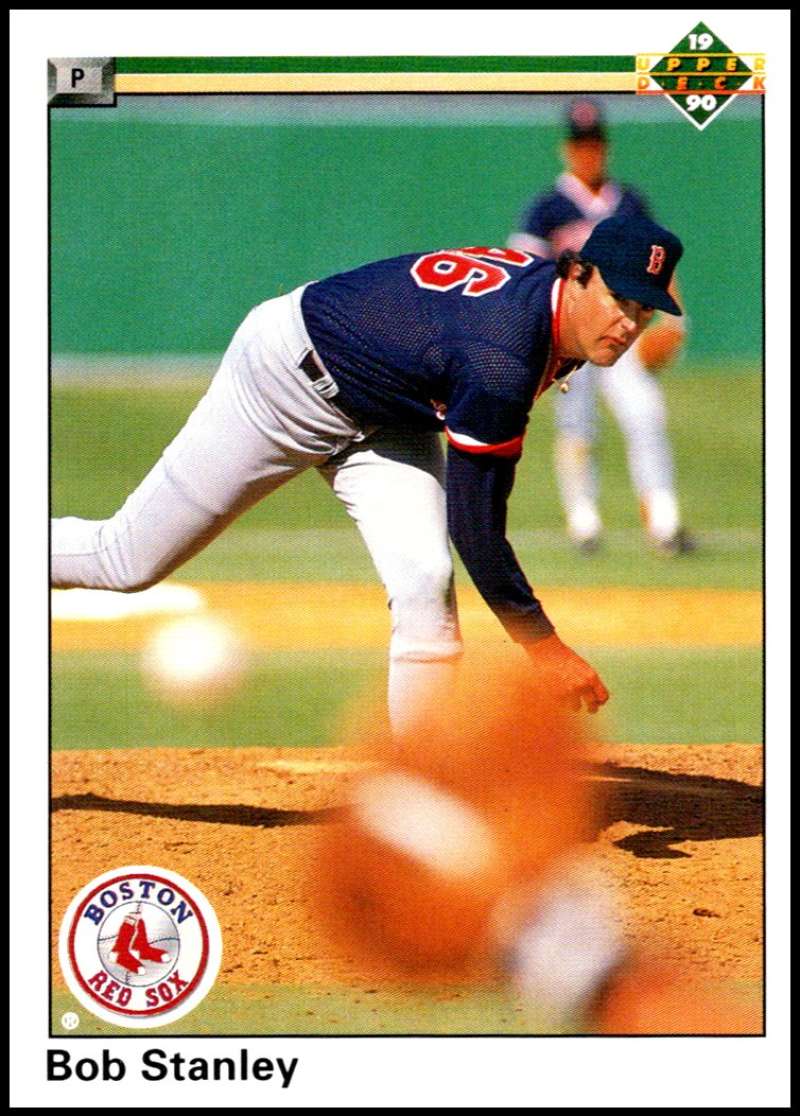 1990 Upper Deck Baseball #654 Bob Stanley Boston Red Sox Image 1