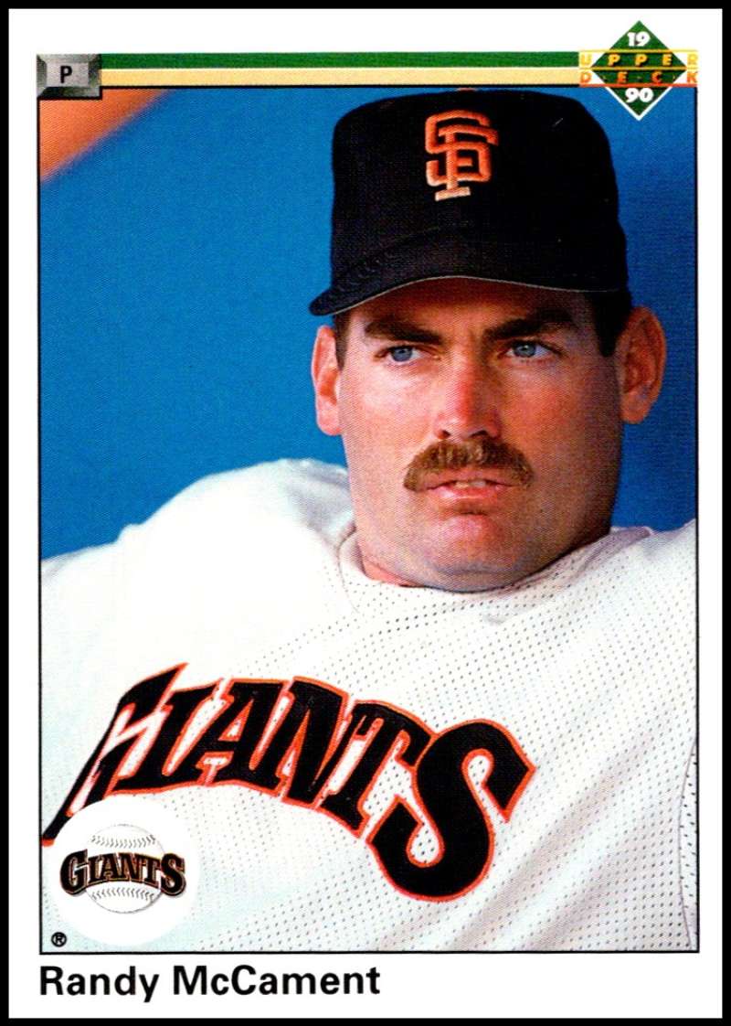 1990 Upper Deck Baseball #657 Randy McCament RC Rookie San Francisco Giants Image 1