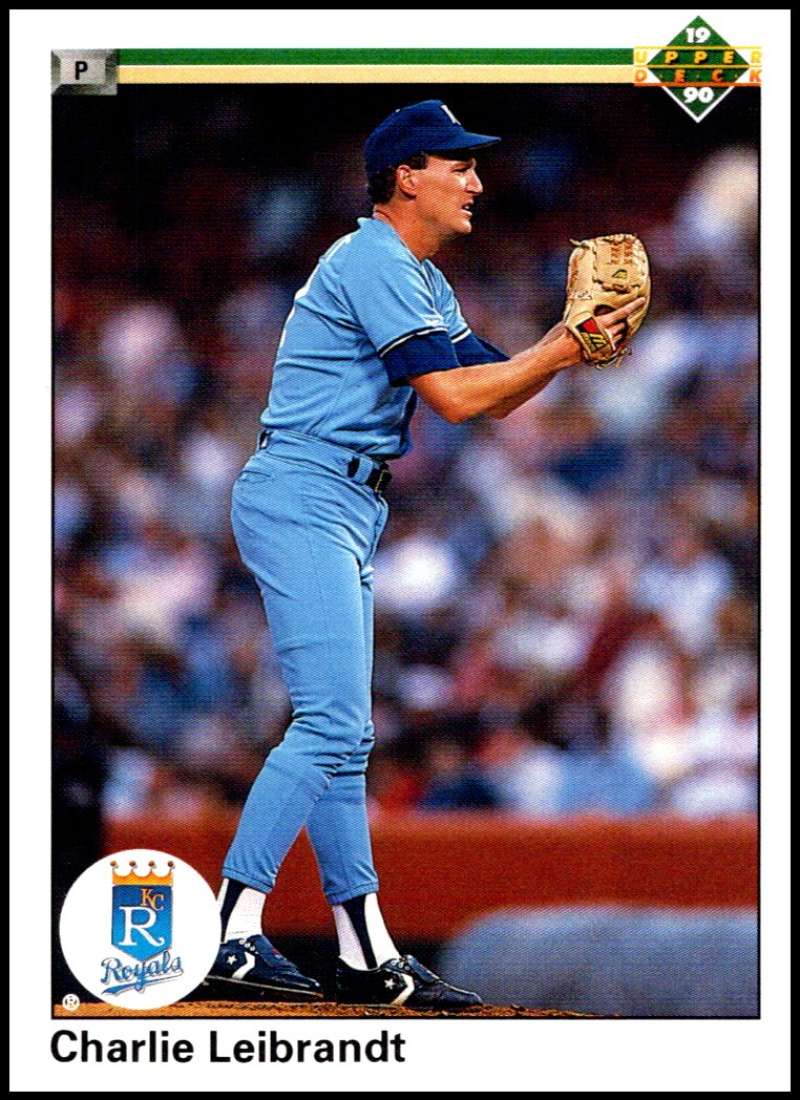1990 Upper Deck Baseball #658 Charlie Leibrandt Kansas City Royals Image 1