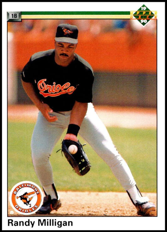 1990 Upper Deck Baseball #663 Randy Milligan  Baltimore Orioles  Image 1