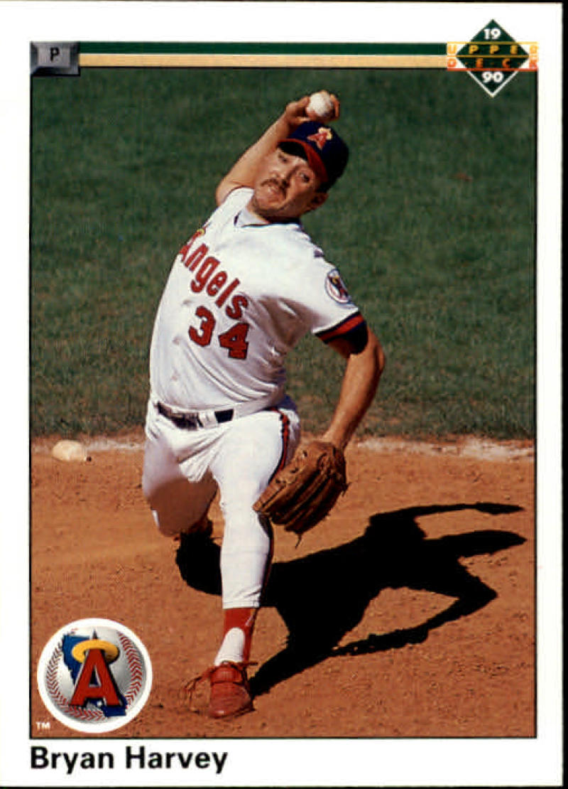 1990 Upper Deck Baseball #686 Bryan Harvey California Angels Image 1