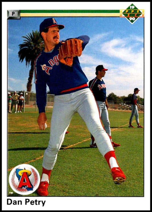 1990 Upper Deck Baseball #690 Dan Petry  California Angels  Image 1