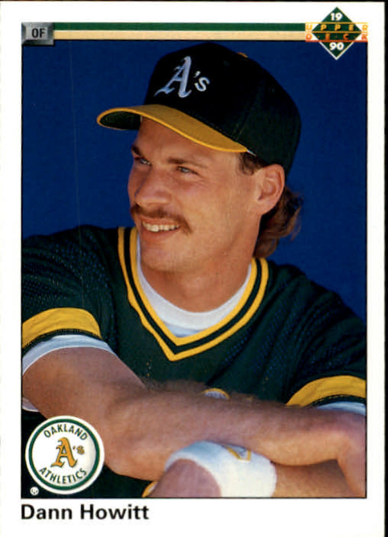 1990 Upper Deck Baseball #747 Dann Howitt RC Rookie Oakland Athletics Image 1
