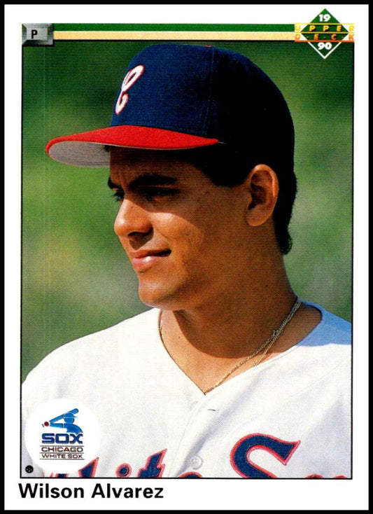 1990 Upper Deck Baseball #765 Wilson Alvarez  RC Rookie Chicago White Sox  Image 1