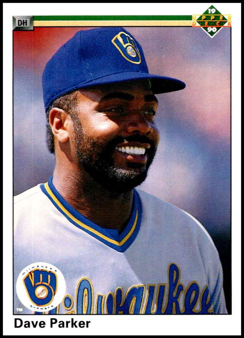 1990 Upper Deck Baseball #766 Dave Parker Milwaukee Brewers Image 1