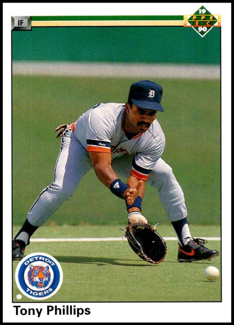 1990 Upper Deck Baseball #768 Tony Phillips Detroit Tigers Image 1